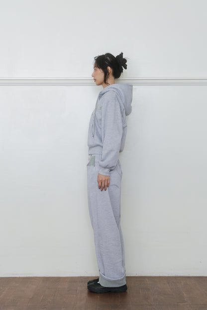 【先行】Roll-Up Rhinestone Sweatpants ※10月中旬配送予定