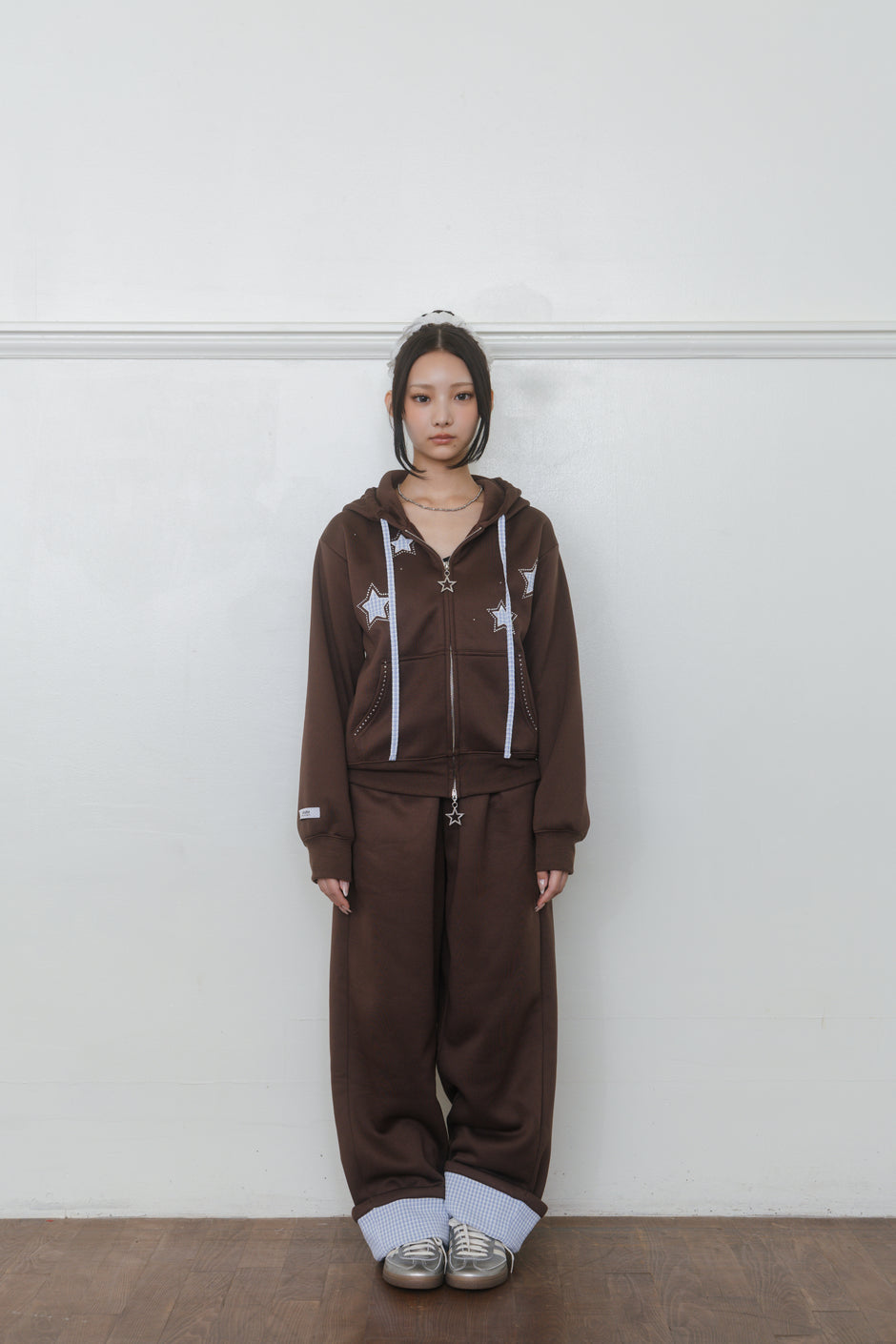 【先行】Roll-Up Rhinestone Sweatpants ※10月中旬配送予定