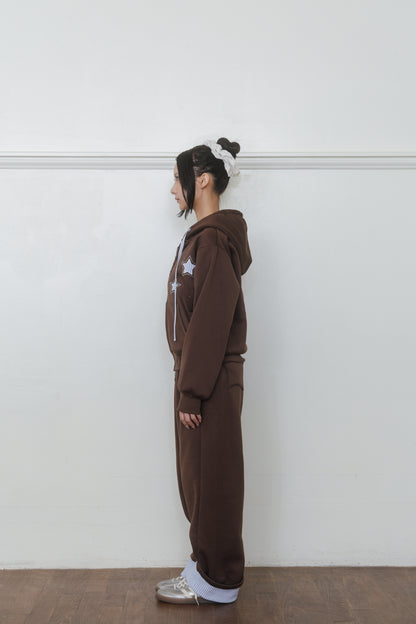 【先行】Check Star Double Zip Hoodie ※10月中旬配送予定
