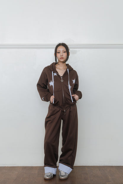 【先行】Check Star Double Zip Hoodie ※10月中旬配送予定