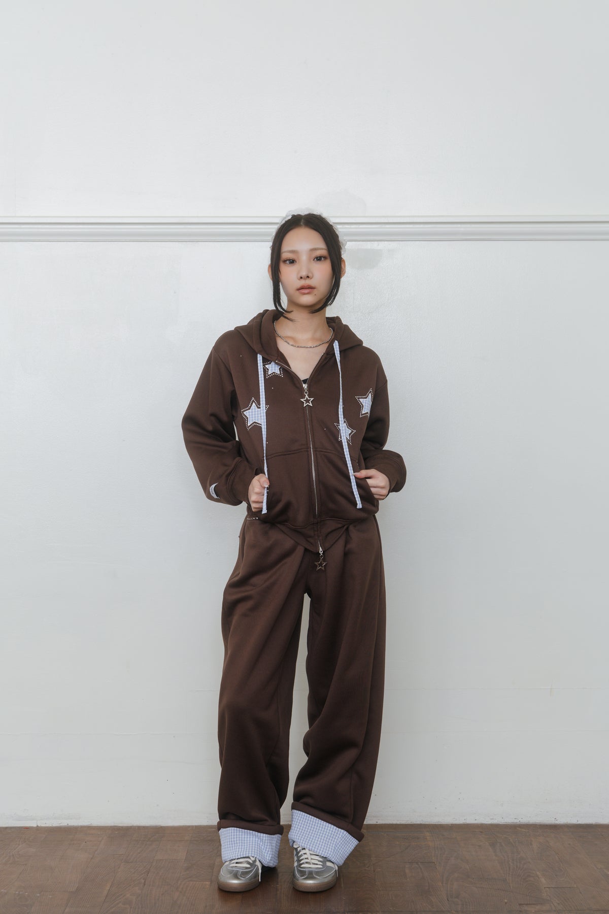 【先行】Roll-Up Rhinestone Sweatpants ※10月中旬配送予定