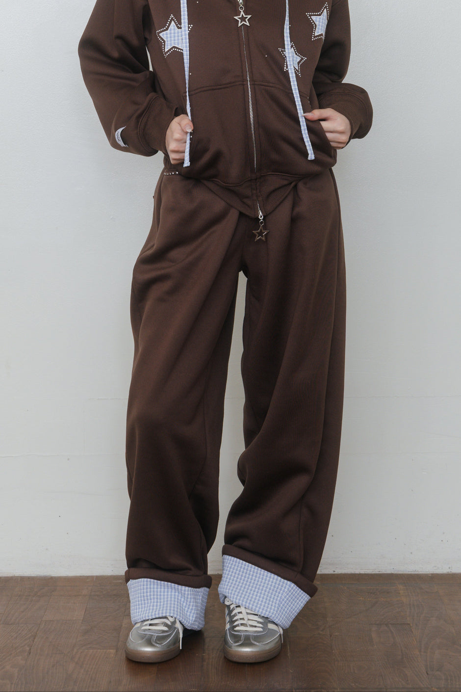 【先行】Roll-Up Rhinestone Sweatpants ※10月中旬配送予定