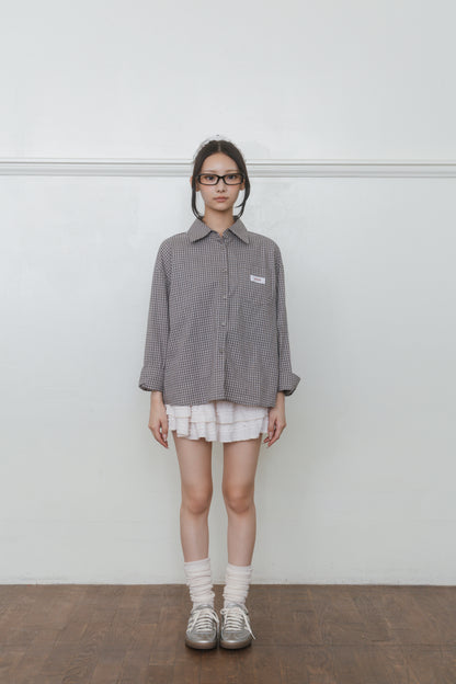 【先行】Logo Patch Check Shirt ※10月中旬配送予定