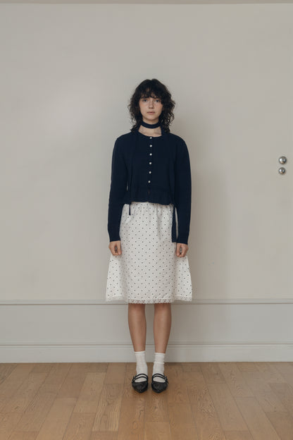 【先行】Frill Detail Knit Cardigan ※10月下旬配送予定