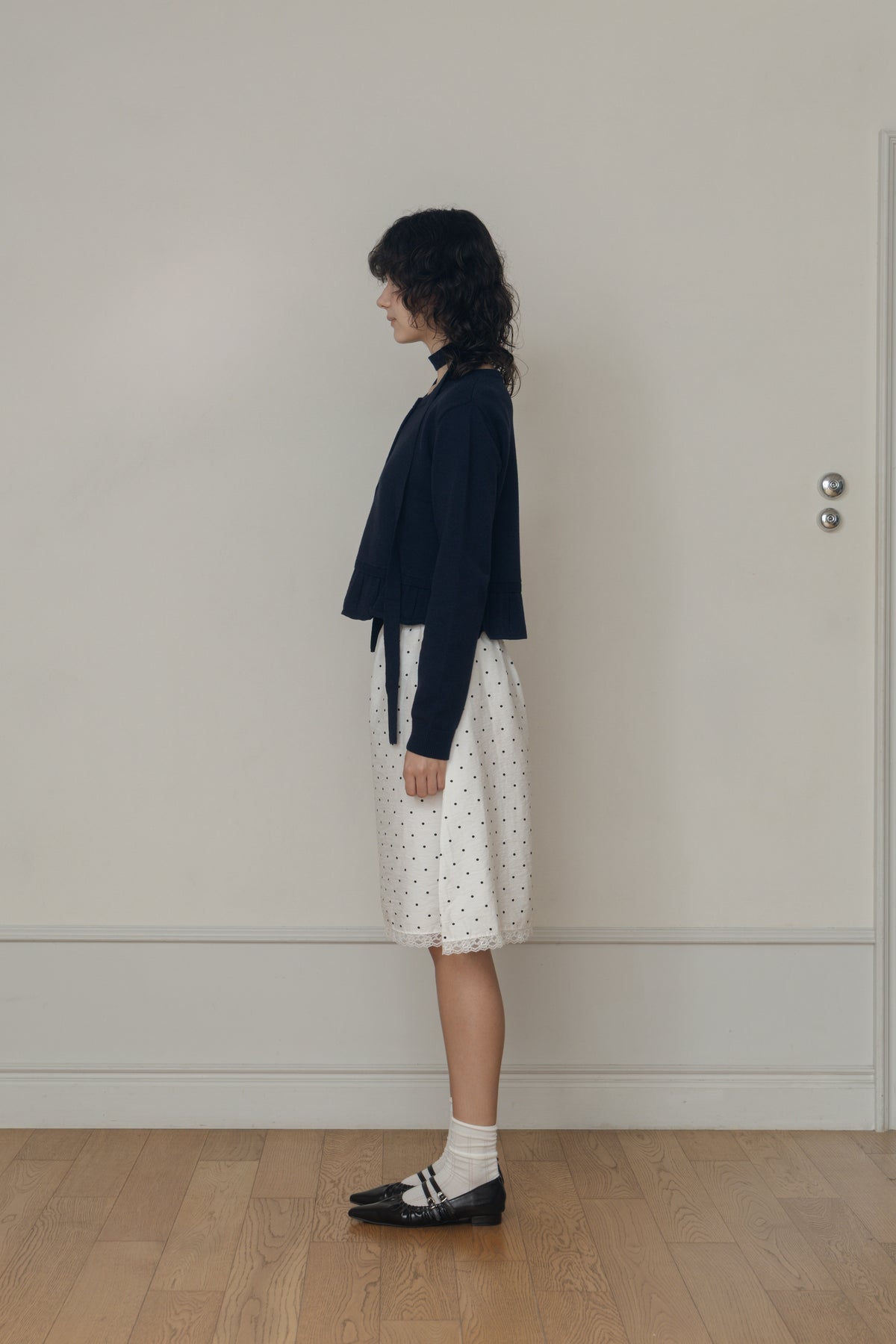 【先行】Frill Detail Knit Cardigan ※10月下旬配送予定