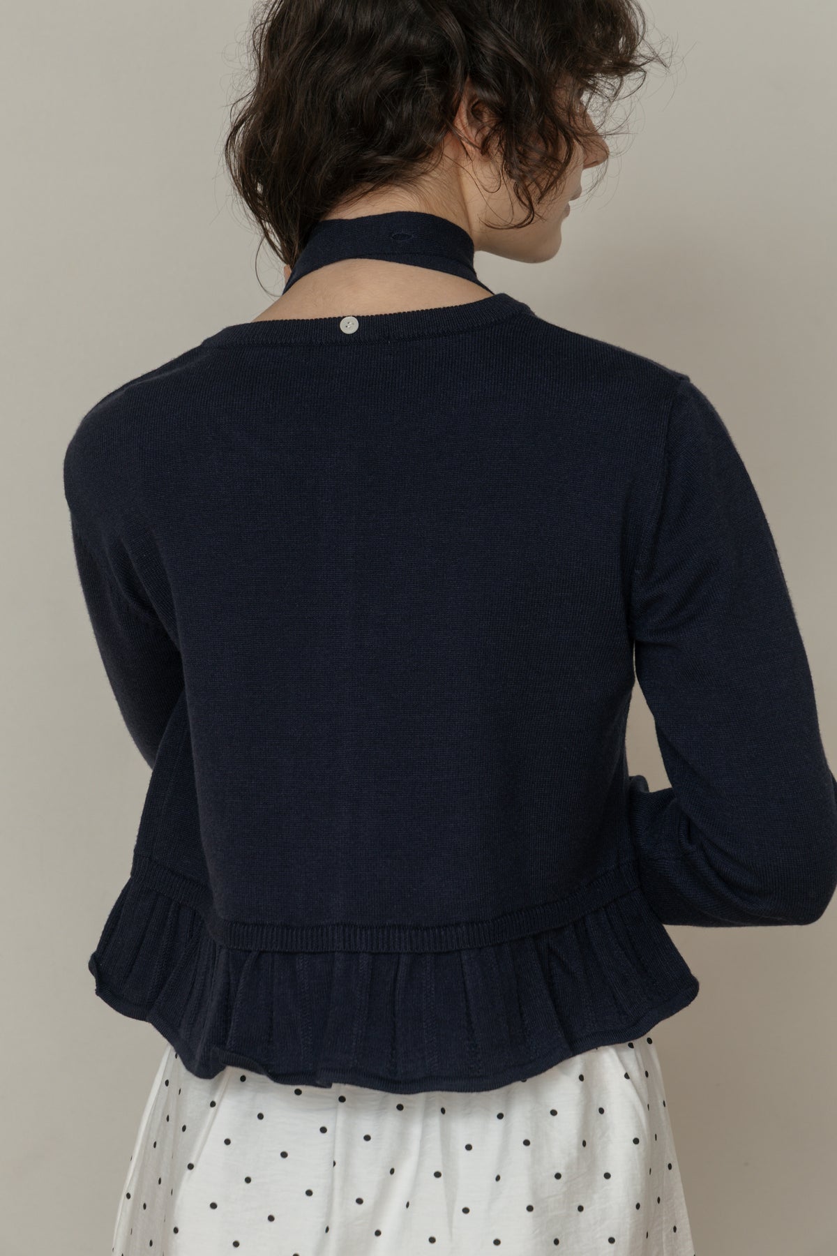 【先行】Frill Detail Knit Cardigan ※10月下旬配送予定