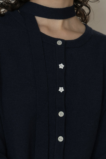 【先行】Frill Detail Knit Cardigan ※10月下旬配送予定