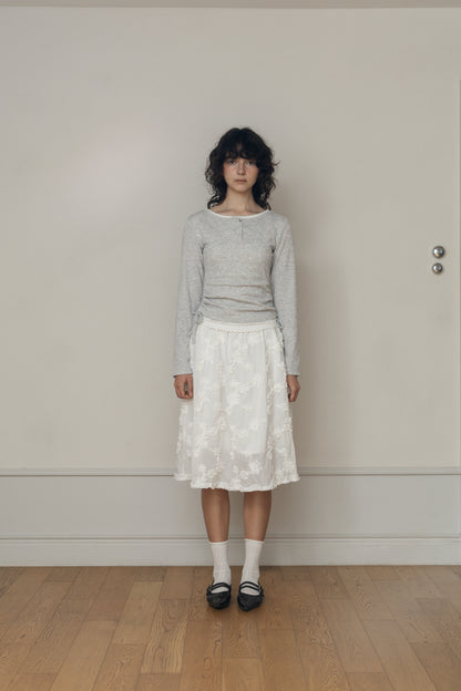 【先行】Layered Henley Neck Tee ※10月下旬配送予定