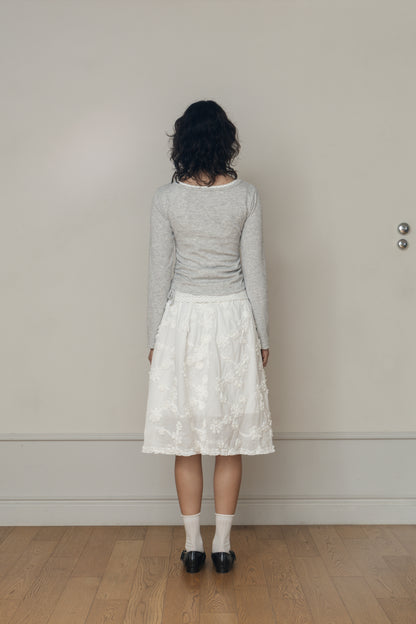 【先行】Layered Henley Neck Tee ※10月下旬配送予定