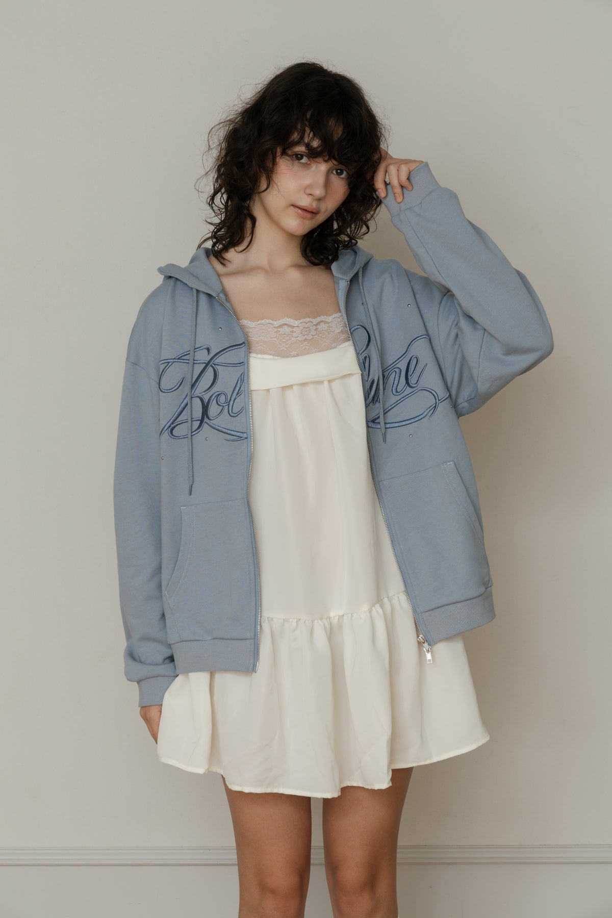 【先行】Big Lettering Zip-Up Hoodie ※10月下旬配送予定