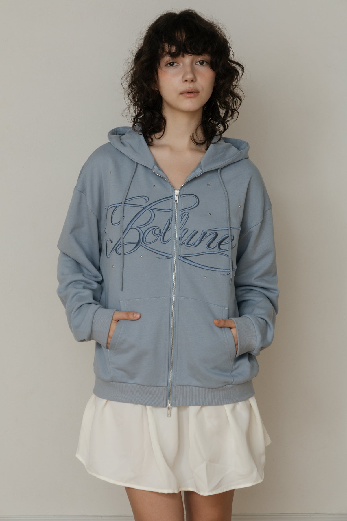【先行】Big Lettering Zip-Up Hoodie ※10月下旬配送予定