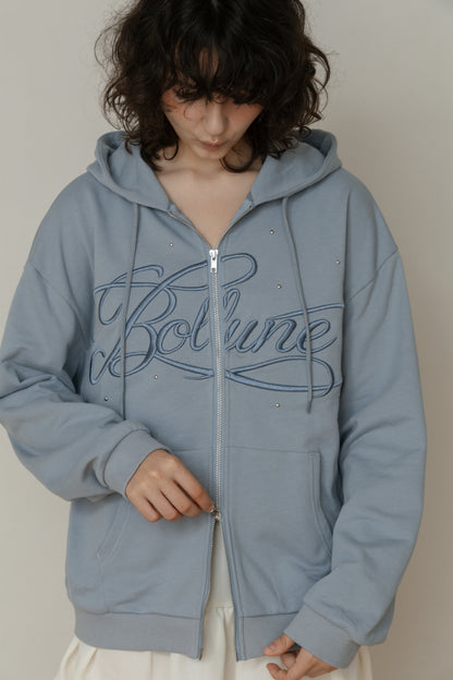 【先行】Big Lettering Zip-Up Hoodie ※10月下旬配送予定
