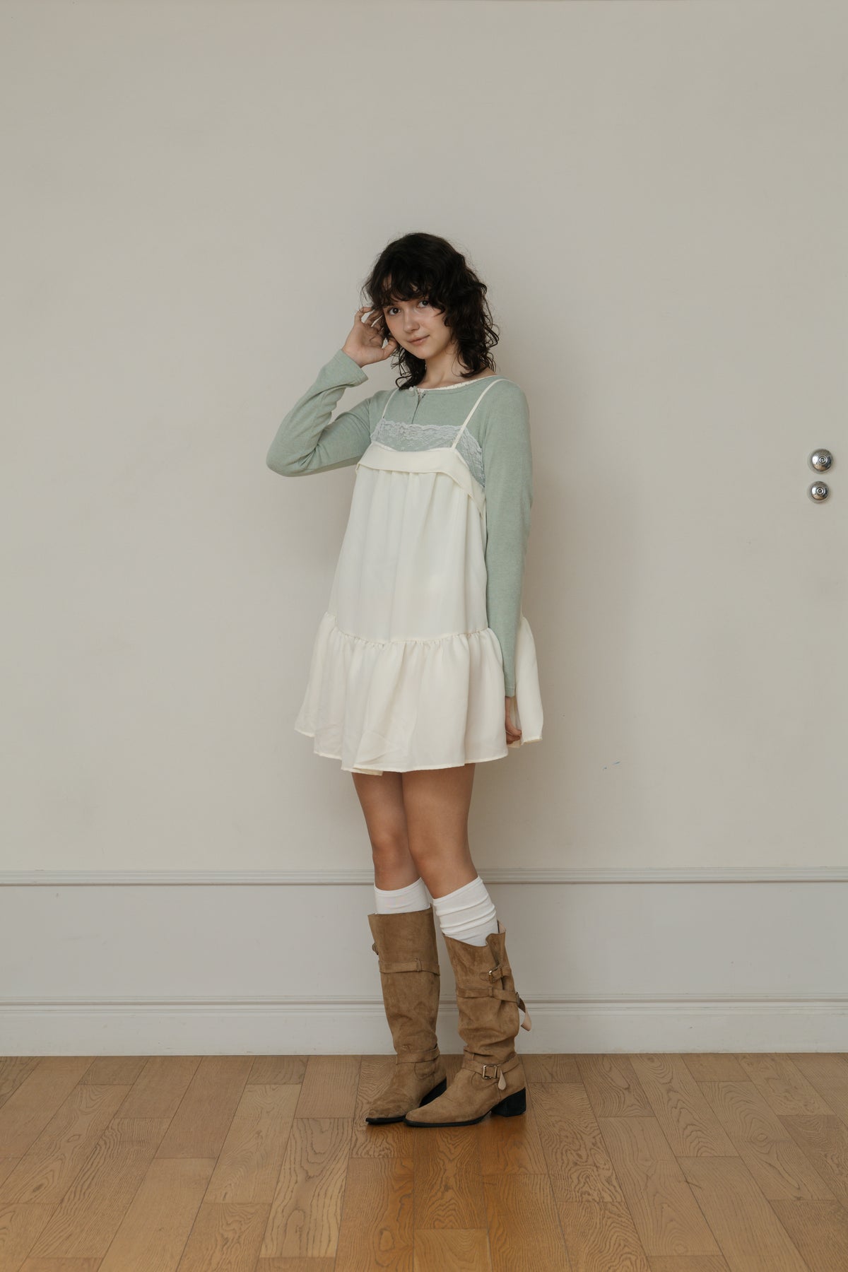 【先行】Fairy Satin Cami Dress ※10月下旬配送予定