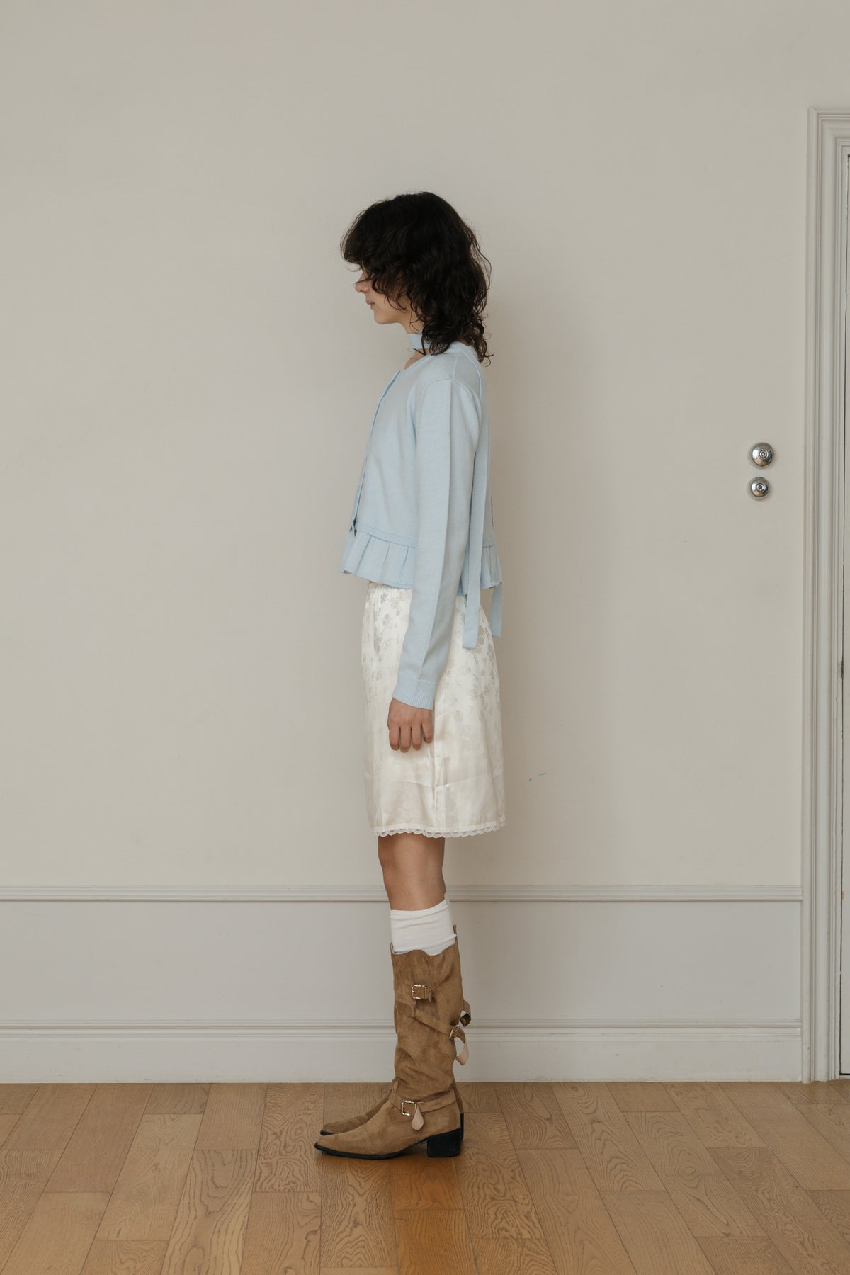 【先行】Frill Detail Knit Cardigan ※10月下旬配送予定