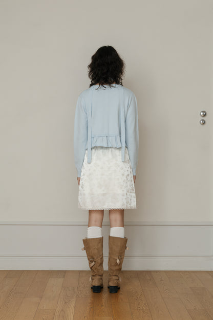 【先行】Frill Detail Knit Cardigan ※10月下旬配送予定
