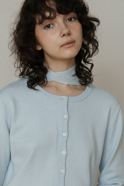 【先行】Frill Detail Knit Cardigan ※10月下旬配送予定