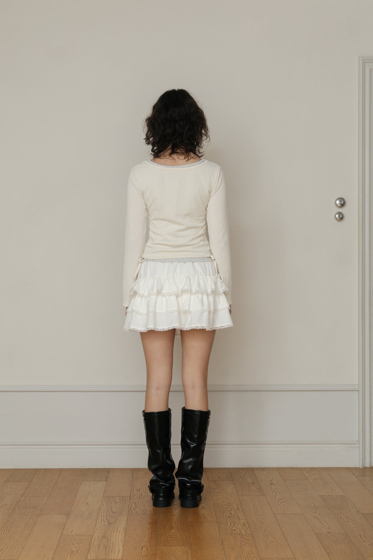 【先行】Layered Henley Neck Tee ※10月下旬配送予定