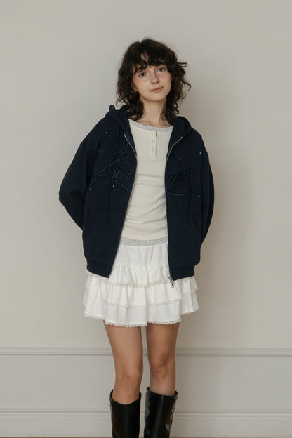 【先行】Big Lettering Zip-Up Hoodie ※10月下旬配送予定