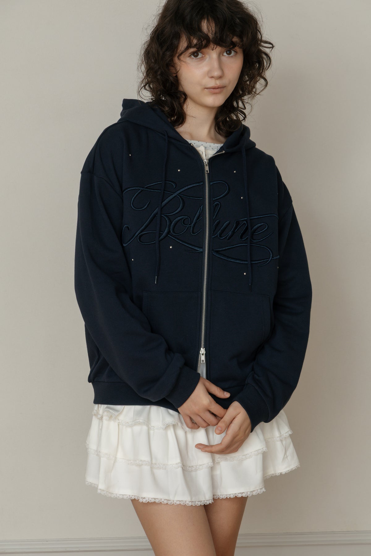 【先行】Big Lettering Zip-Up Hoodie ※10月下旬配送予定