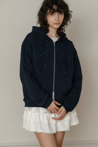 【先行】Big Lettering Zip-Up Hoodie ※10月下旬配送予定