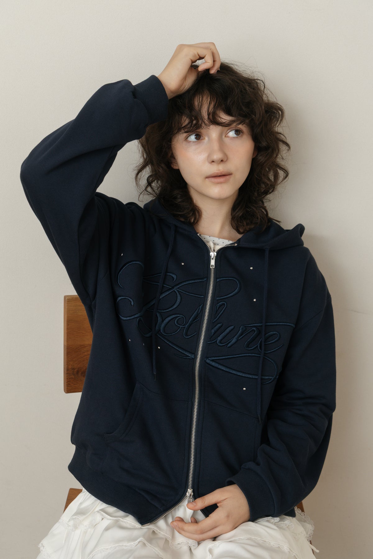 【先行】Big Lettering Zip-Up Hoodie ※10月下旬配送予定