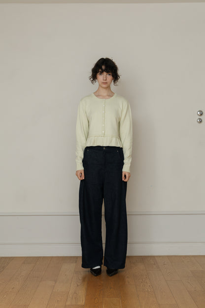 【先行】Frill Detail Knit Cardigan ※10月下旬配送予定