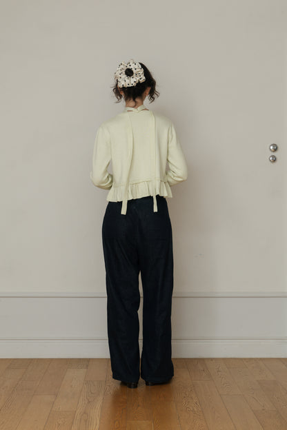 【先行】Frill Detail Knit Cardigan ※10月下旬配送予定
