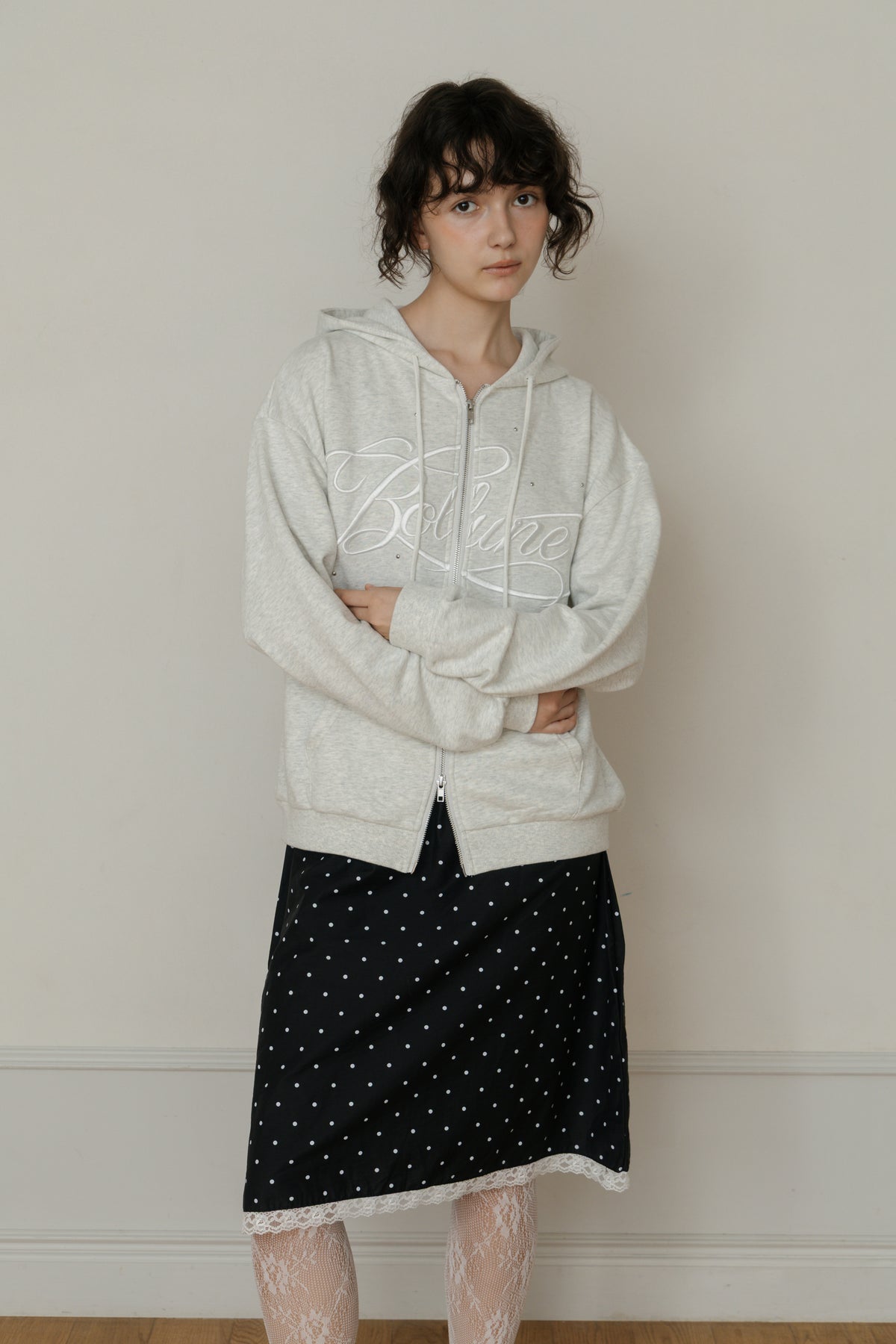 【先行】Big Lettering Zip-Up Hoodie ※10月下旬配送予定