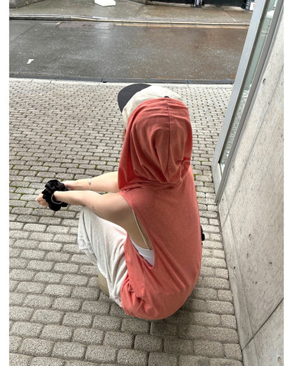 No Sleeve Hoodie