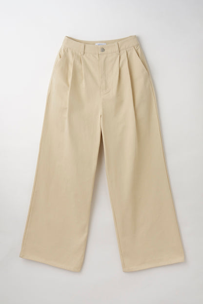 Two-Tuck Studded Twill Pants