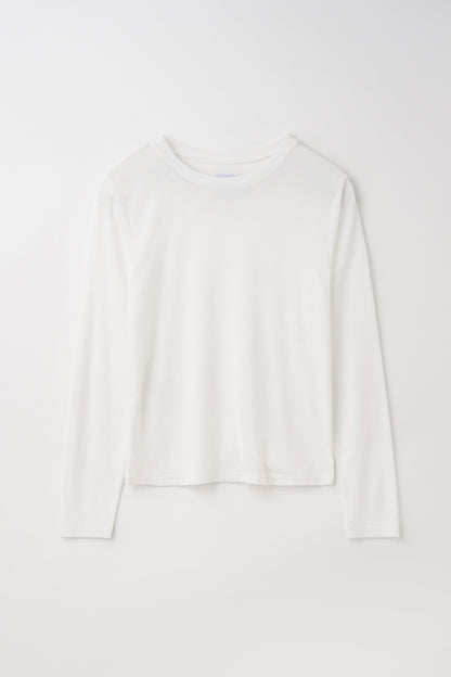 Basic Sheer Color Long-Sleeve T-Shirt