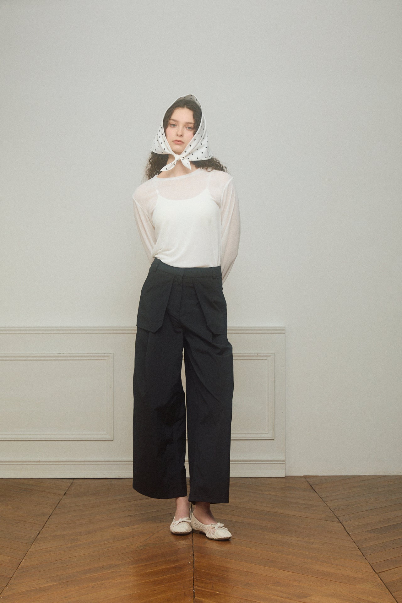 Basic Sheer Color Long-Sleeve T-Shirt