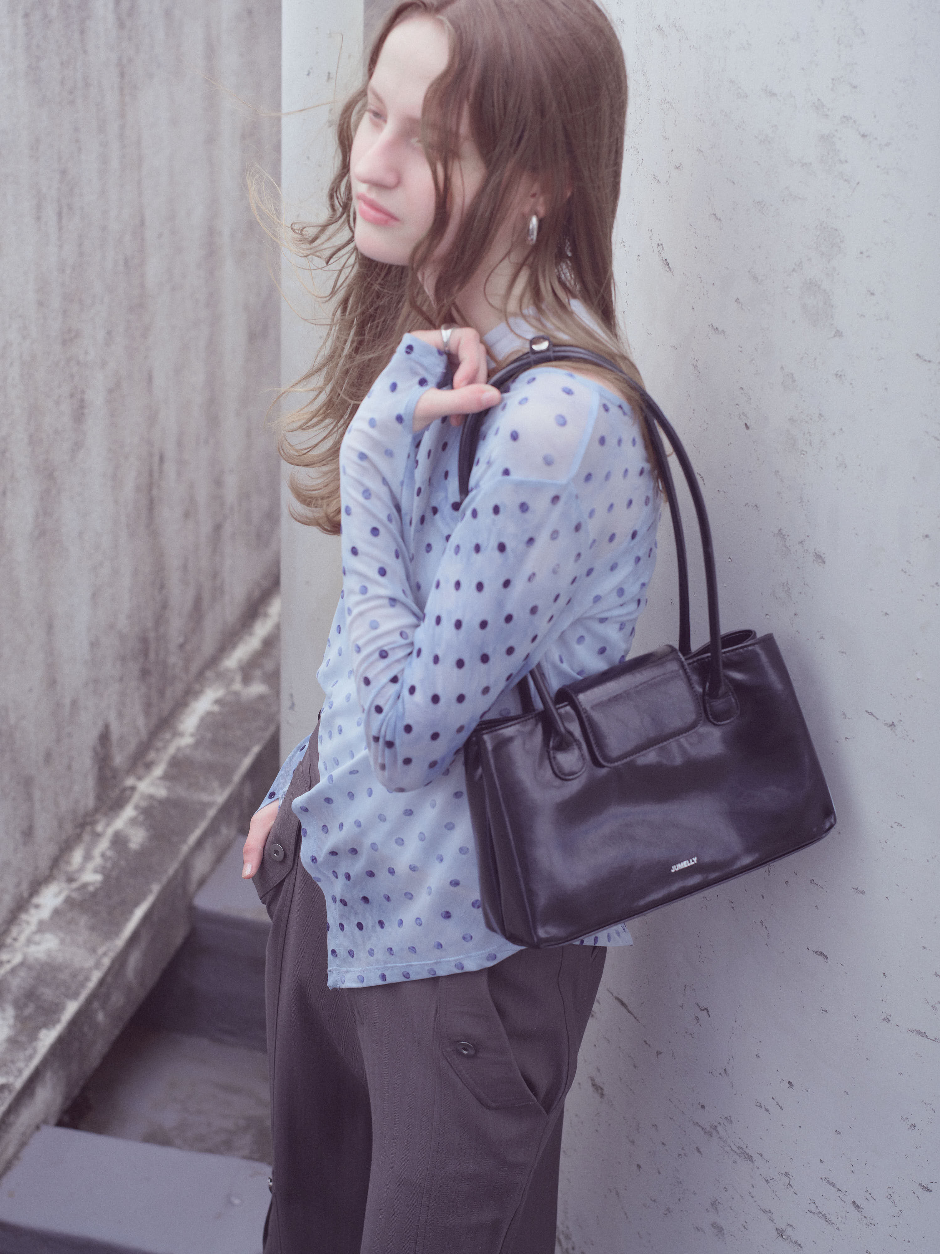トップス JUMELLY Printed Sheer Tops Printed Sheer Tops – newv | ヌーヴ