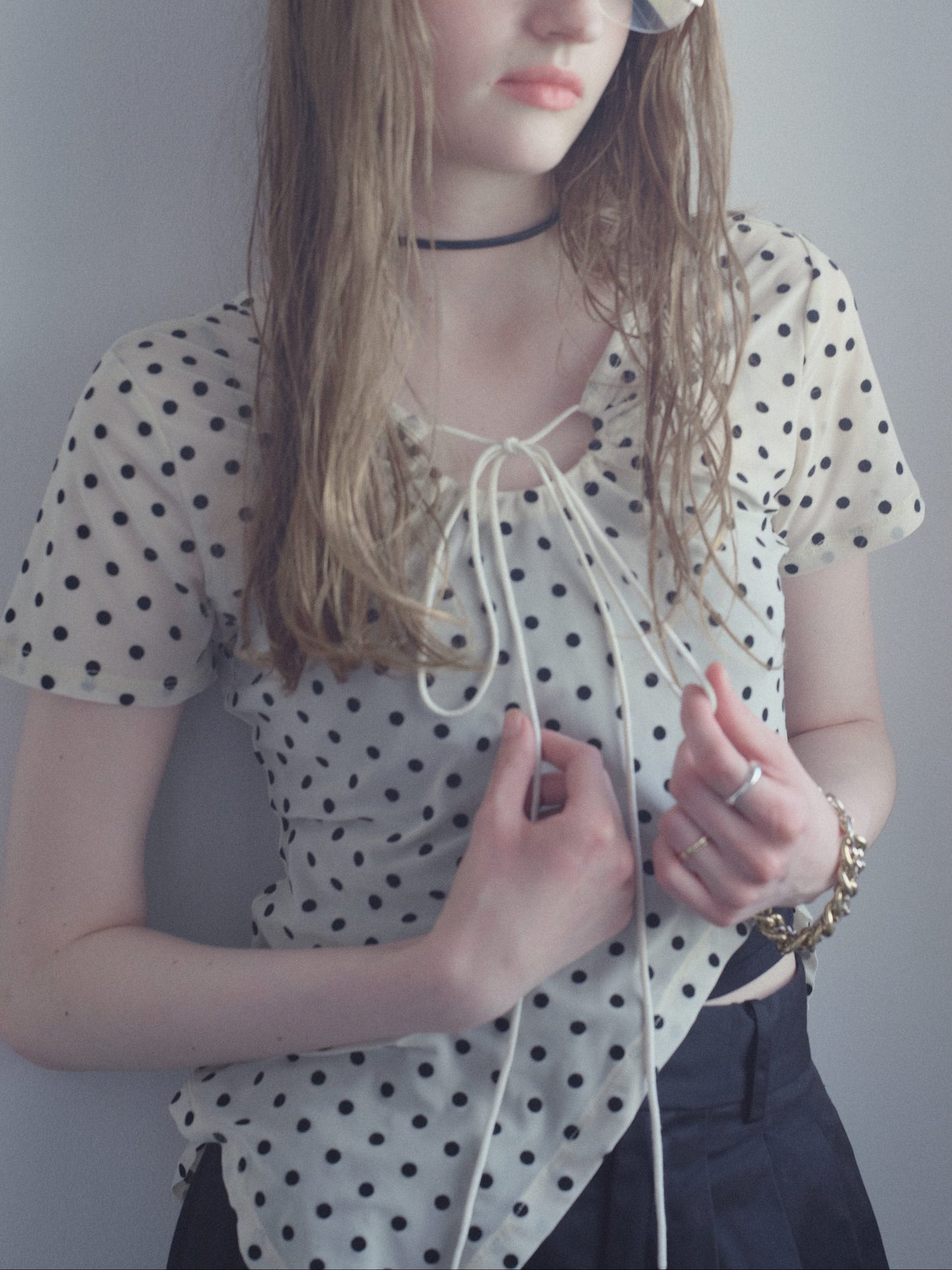 Printed Sheer Short Sleeve Tops
