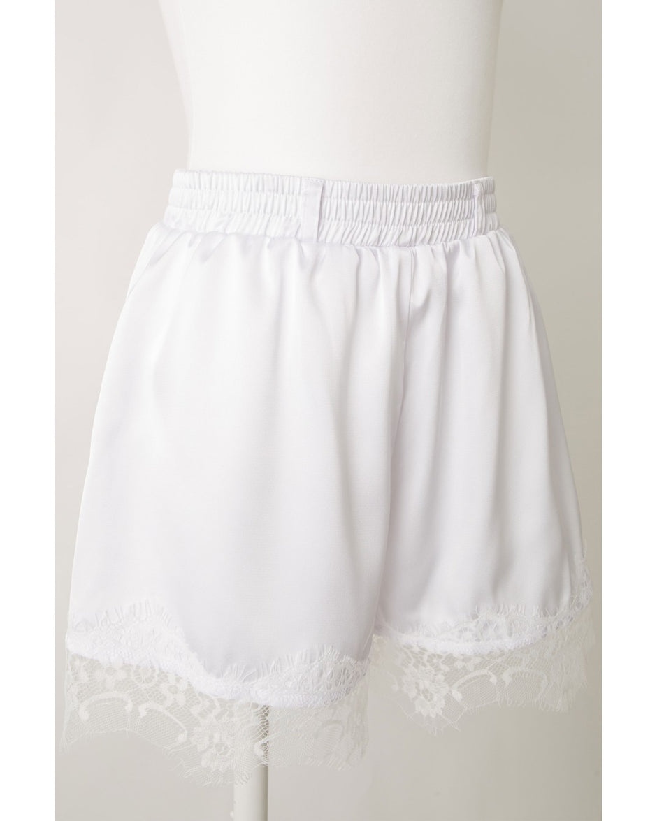 Lace Satin Shorts