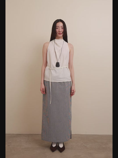 Drape Tie Halter Top